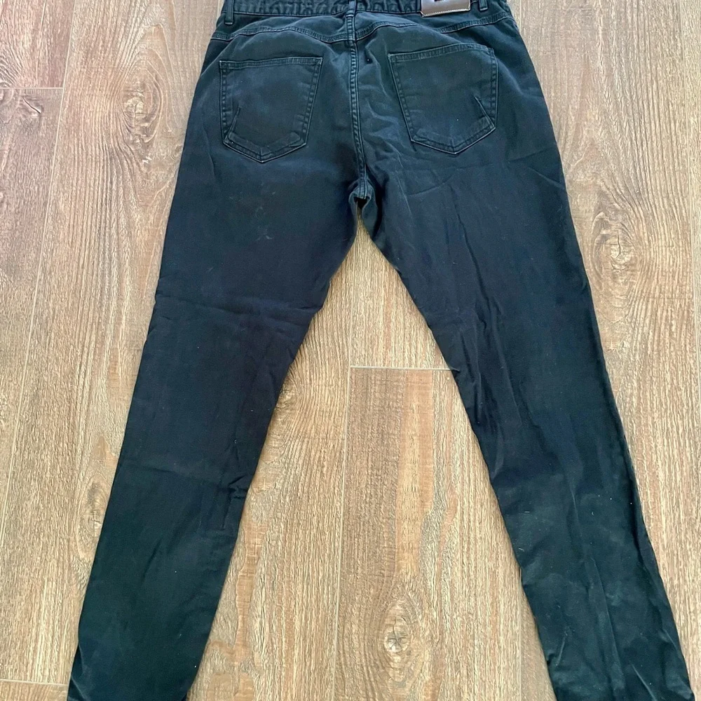 Zara Men's Dark Black Skinny Jeans